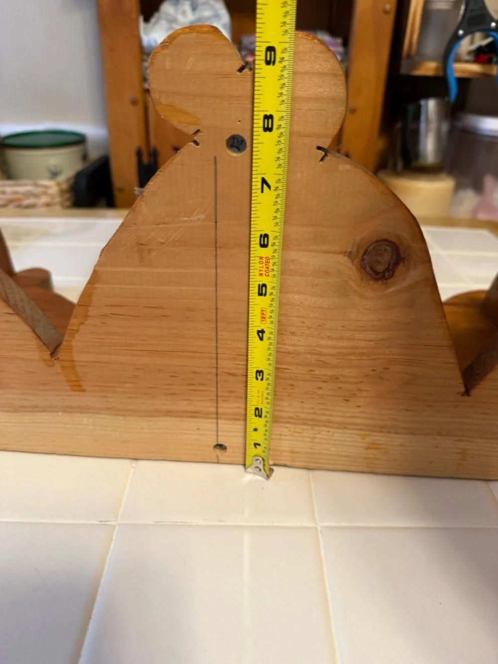 vintage-style wooden 3-tier corner shelf